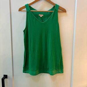 Merona Bright Green Sleeveless Tank Top (Size M)